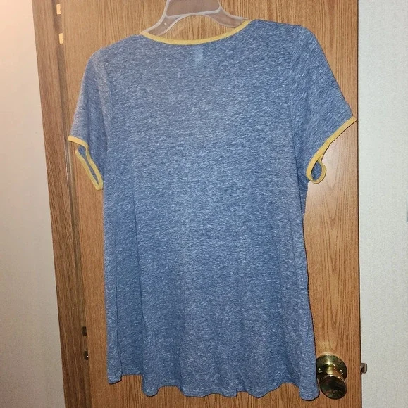 LuLaRoe XL Basic Blue Short Sleeve Tee - Picture 5 of 6